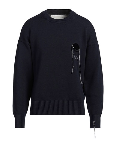 ISABEL BENENATO Jumper Navy blue 100% Cotton