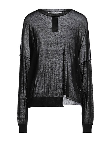 ISABEL BENENATO Jumper Black 85% Linen, 15% Polyamide