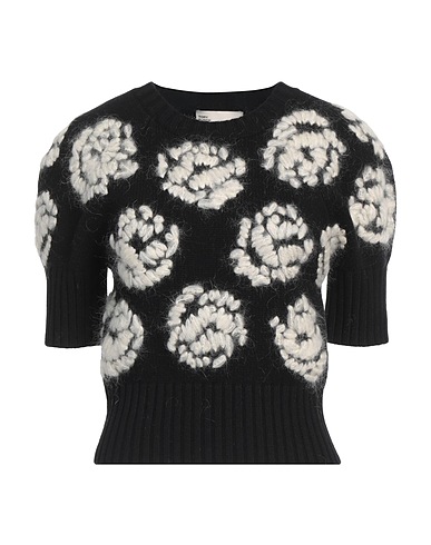 TORY BURCH Jumper Black 93% Wool, 6% Mohair wool, 1% Cashmere, Polyamide, Elastane