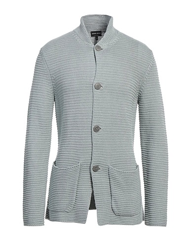 GIORGIO ARMANI Cardigan Sky blue 66% Linen, 34% Cotton