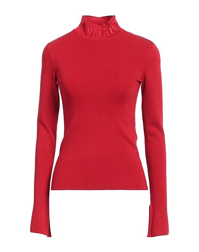PATRIZIA PEPE Polo neck Red 37% Lyocell, 28% Viscose, 20% Polyamide, 13% Cotton, 2% Elastane