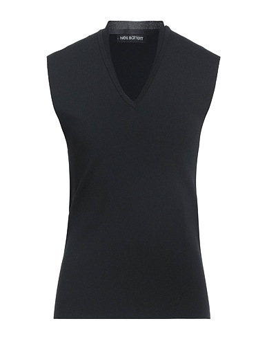 NEIL BARRETT Sleeveless sweater Black 75% Viscose, 25% Nylon