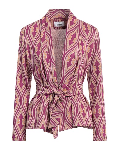 NIŪ Cardigan Mauve 82% Viscose, 10% Polyamide, 4% Metallic fiber, 4% Elastane