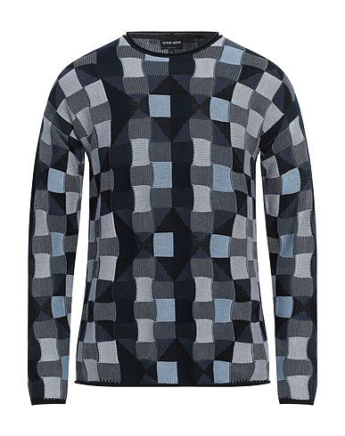 GIORGIO ARMANI Sweater Navy 75% Cotton, 20% Silk, 5% Elastane