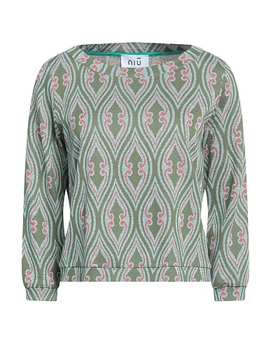 NIŪ Jumper Military green 82% Viscose, 10% Polyamide, 4% Metallic fiber, 4% Elastane