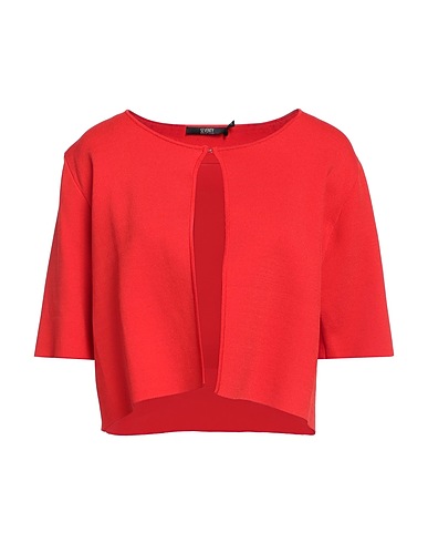 SEVENTY VENEZIA Cardigan Red 58% Viscose, 41% Polyamide, 1% Elastane