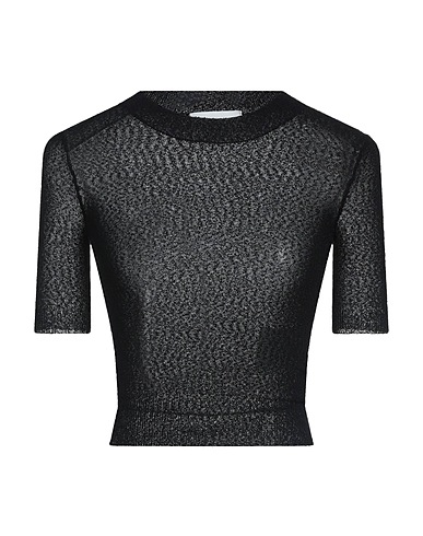 AMI ALEXANDRE MATTIUSSI Pullover Schwarz 75% Viskose, 25% Recyceltes Polyamid