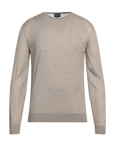 GIORGIO ARMANI Sweater Khaki 60% Silk, 30% Cashmere, 10% Linen