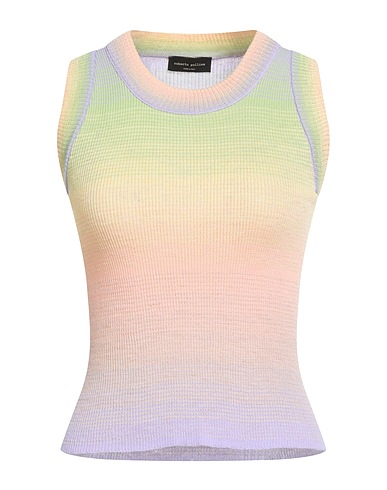 ROBERTO COLLINA Maglia Gilet Cipria 50% Cotone, 28% Lino, 22% Poliestere