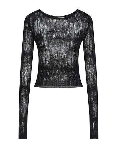 ISABEL BENENATO Jumper Black 92% Viscose, 8% Elastane