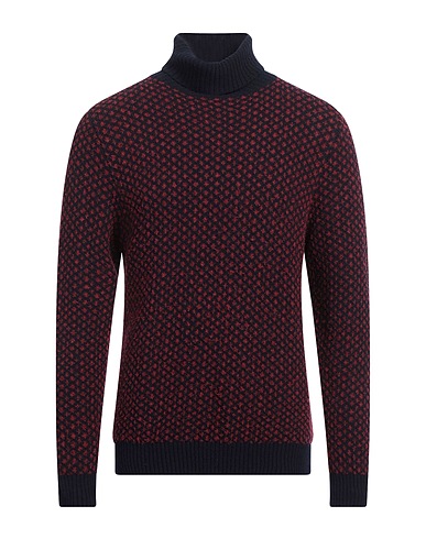 PIACENZA CASHMERE 1733 Turtleneck Navy 75% Wool, 15% Cashmere, 10% Polyamide