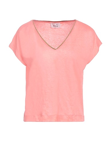 NIŪ T-shirt Salmone 100% Lino
