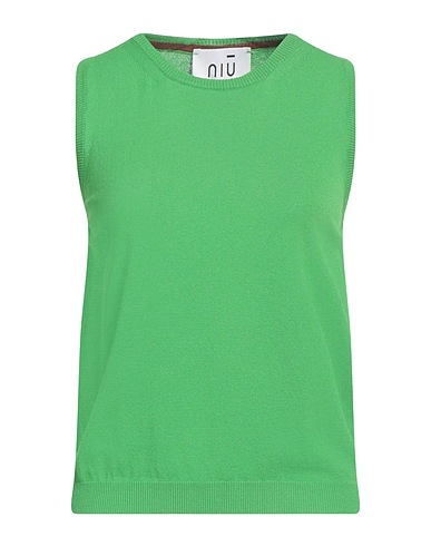 NIŪ Sleeveless sweater Green 88% Viscose, 12% Polyester