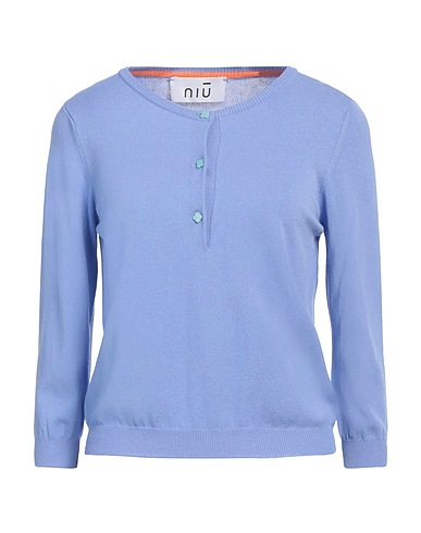 NIŪ Pullover Hellblau 88% Viskose, 12% Polyester