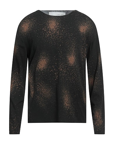 ISABEL BENENATO Jumper Dark brown 100% Cotton