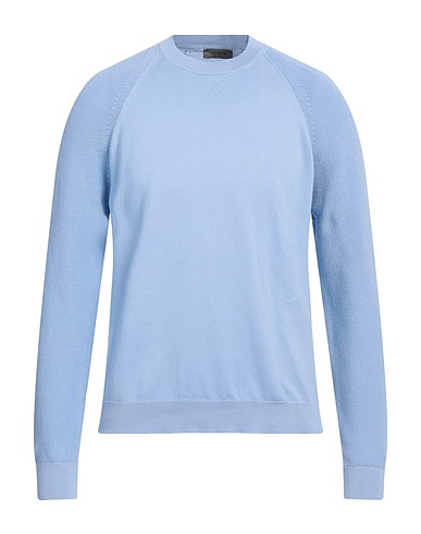 +39 MASQ Jumper Light blue 100% Cotton