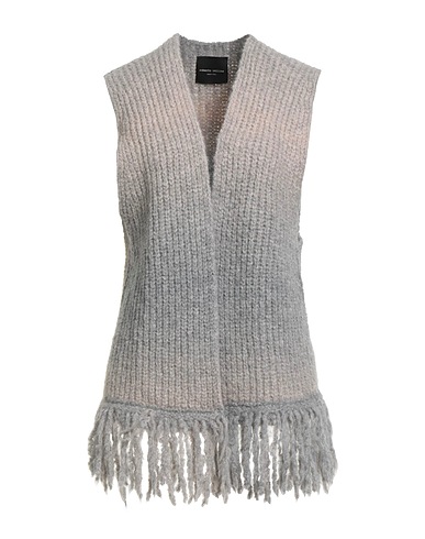 ROBERTO COLLINA Cardigan Grey 63% Baby alpaca wool, 37% Nylon