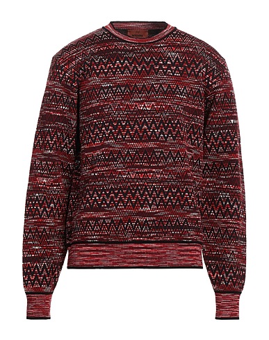 MISSONI Jumper Red 25% Cotton, 25% Polyamide, 25% Wool, 22% Polyester, 3% Elastane