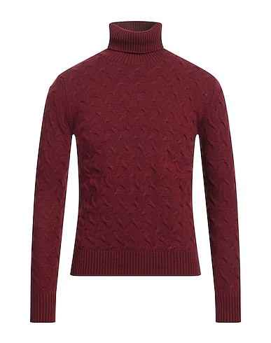 ABKOST Polo neck Burgundy 100% Virgin Wool
