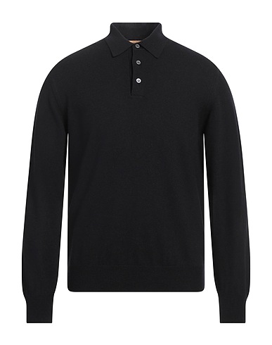 DALMINE Pullover Nero 70% Lana Merino, 30% Cachemire