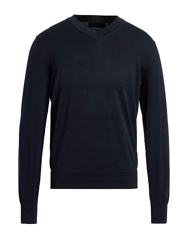 LIU •JO MAN Πουλόβερ BLU NAVY 100% Βαμβάκι