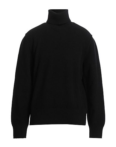 BURBERRY Polo neck Black 80% Wool, 20% Cashmere, Polyamide, Elastane