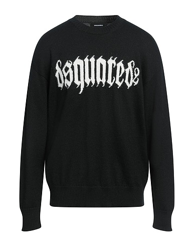 DSQUARED2 Jumper Black 50% Alpaca wool, 45% Acrylic, 5% Wool