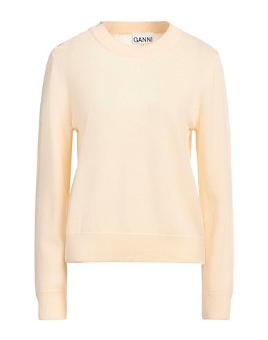 GANNI Jumper Beige 70% Merino Wool, 30% Cashmere