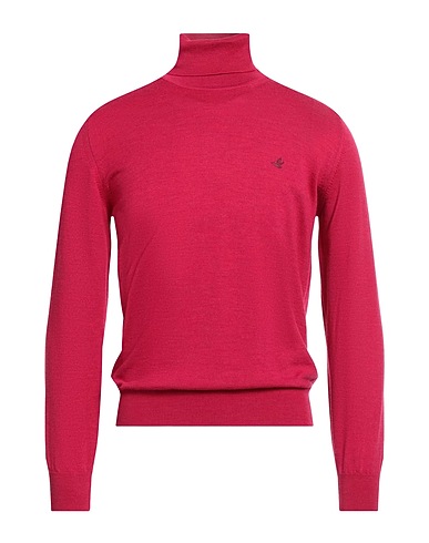 BROOKSFIELD Polo neck Magenta 100% Virgin Wool