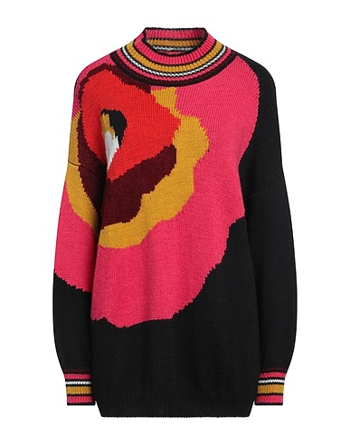 LUCKYLU  Milano STRICKWAREN Schwarz 60% Acryl, 20% Wolle, 15% Alpakawolle, 4% Viskose, 1% Andere Fasern