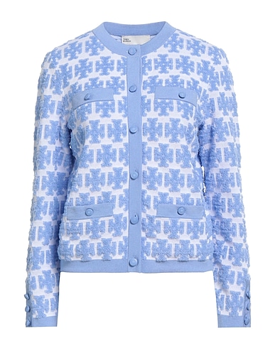 TORY BURCH Cardigan Light blue 60% Polyester, 40% Viscose