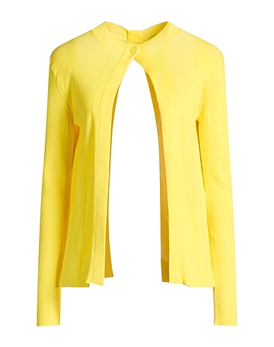 FENDI Cardigan Yellow 61% Wool, 30% Cotton, 7% Polyamide, 2% Elastane