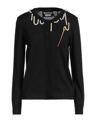 BOUTIQUE MOSCHINO カーディガン NERO バージンウール 60% / アクリル 40%