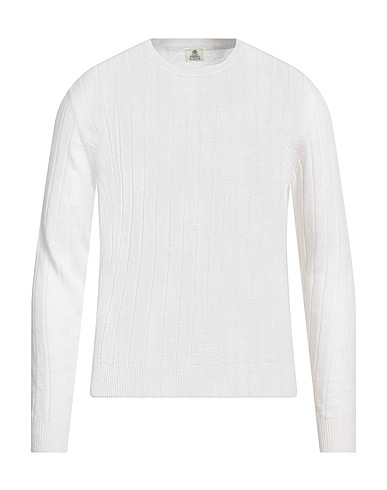 LUIGI BORRELLI NAPOLI Jumper Off white 66% Linen, 34% Cotton