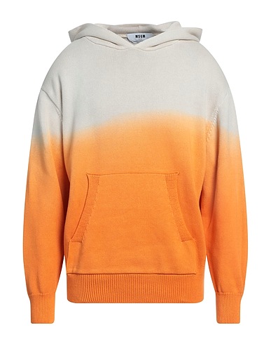 MSGM Pullover Arancione 100% Cotone