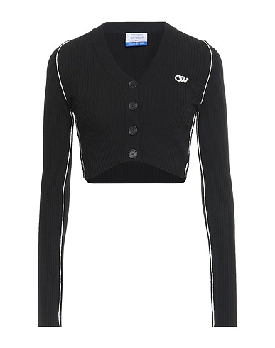 OFF-WHITE™ Cardigan Black 83% Wool, 13% Polyamide, 4% Elastane, Acetate