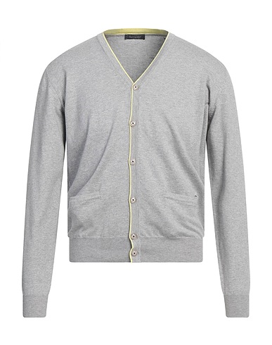 FERRANTE Cardigan Grey 100% Cotton