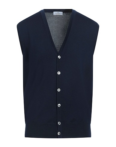 SONRISA Cardigan Blu navy 60% Lana Merino, 30% Seta, 10% Cachemire