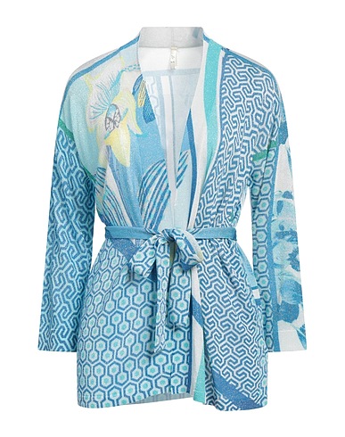 JEI'S by LETIZIA DENARO Strickjacke Blau 88% Viskose, 12% Lurex®