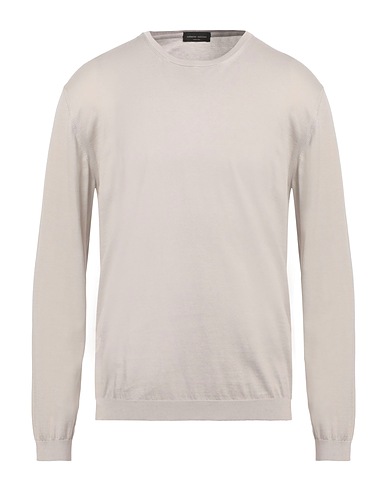 ROBERTO COLLINA Pullover Grigio chiaro 100% Cotone