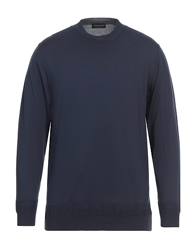 ROBERTO COLLINA Pullover Blu navy 100% Cotone