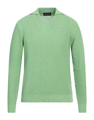 ROBERTO COLLINA Jumper Green 80% Organic cotton, 20% Linen