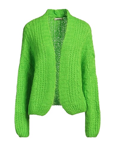 FRACOMINA Cardigan Lime green 59% Polyester, 20% Mohair wool, 11% Wool, 10% Polyamide