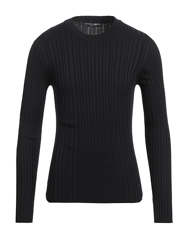 DOLCE&GABBANA Jumper Black 55% Silk, 45% Cotton