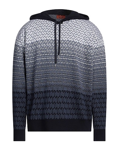 MISSONI Jumper Navy blue 70% Virgin Wool, 30% Cotton