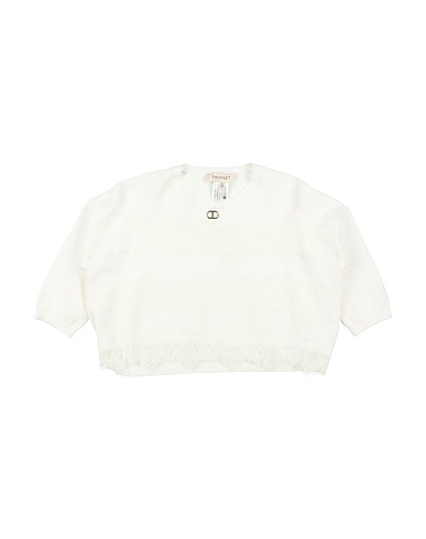 TWINSET Jumper White 52% Viscose, 25% Elastane, 23% Polyester, Polyamide