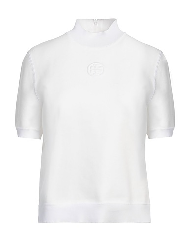 TORY BURCH Polo neck White 62% Polyamide, 31% Polyester, 7% Elastane