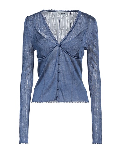 LANVIN Cardigan Slate blue 100% Viscose