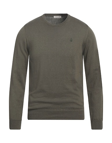 JECKERSON Jumper Military green 85% Cotton, 15% Wool