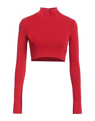 PATRIZIA PEPE Polo neck Red 37% Lyocell, 28% Viscose, 20% Polyamide, 13% Cotton, 2% Elastane
